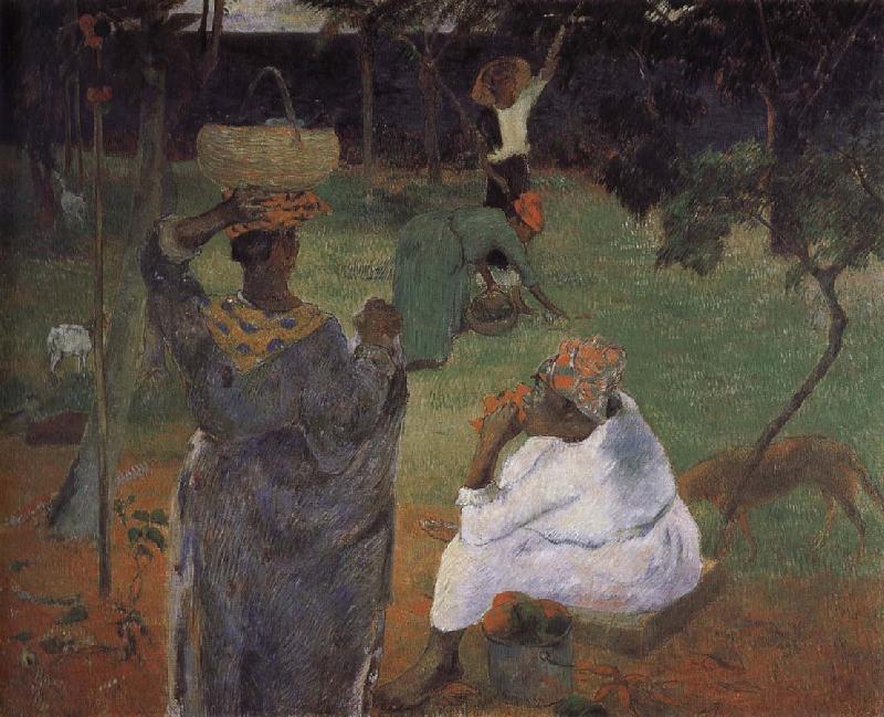 Paul Gauguin Mining mango woman Sweden oil painting art